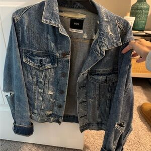 BDG Blue Distressed Denim Jacket